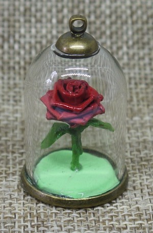 Rosa - Colgantes cristal